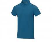 Calgary мужская футболка-поло с коротким рукавом, tech blue