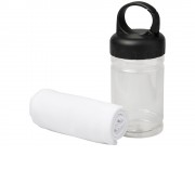 Охлаждающее полотенце Remy в ПЭТ-контейнере, белый