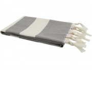 Anders полотенце для хаммама 147 x 75,5 см - сплошной черный