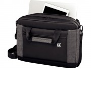 Портфель для ноутбука 16'' WENGER Underground, черный/серый, полиэстер, 43 x 9 x 31 см, 9 л