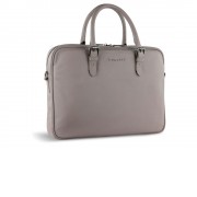 Портфель женский BUGATTI Bella, бежевый, воловья кожа/полиэстер, 38х6,5х27 см