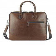 Сумка Mano Don Valentino, натуральная кожа в коричневом цвете, 41,5 х 31 х 10 см