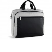 Портфель мужской BUGATTI Sera, светло-серый, полиэстер, 40х11х34 см, 15 л