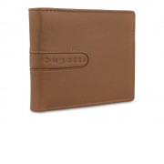 Портмоне BUGATTI Bomba, с защитой данных RFID, коньячного цвета, кожа/полиэстер, 12х2х9,5 см