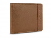 Портмоне BUGATTI Banda, с защитой RFID, коньячного цвета цвет, кожа/полиэстер, 10,5х2х8,3 см