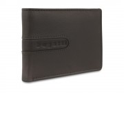 Портмоне BUGATTI Bomba, с защитой данных RFID, коричневое, кожа/полиэстер, 12,5х2х9 см