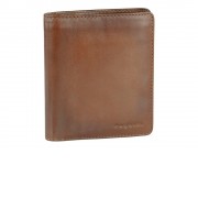 Портмоне BUGATTI Domus, с RFID защитой, коньячный цвет, натуральная воловья кожа, 10х2х12 см