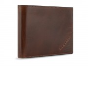 Портмоне BUGATTI Nobile,с защитой данных RFID, коньячного цвета, воловья кожа/полиэстер, 12х2х9,5 см