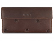 Кошелек Mano Don Leon, натуральная кожа в коричневом цвете, 19 х 10 см