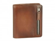 Портмоне BUGATTI Domus, с RFID защитой, коньячный цвет, натуральная воловья кожа, 10х2х12 см