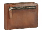 Портмоне BUGATTI Domus, с RFID защитой, коньячный цвет, натуральная воловья кожа, 12,5х2х9,5 с