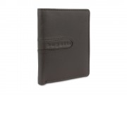 Портмоне BUGATTI Bomba, с защитой данных RFID, коричневое, кожа/полиэстер, 10х2х12,5 см
