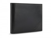 Портмоне BUGATTI Nobile, с защитой данных RFID, чёрное, воловья кожа/полиэстер, 12х2х9,5 см