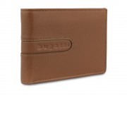 Портмоне BUGATTI Bomba, с защитой данных RFID, коньячного цвета, кожа/полиэстер, 12,5х2х9 см