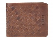 Портмоне Mano Don Luca, натуральная кожа в коньячном цвете, 11 х 9 см
