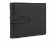 Портмоне BUGATTI Bomba, с защитой данных RFID, чёрное, кожа/полиэстер, 12х2х9,5 см