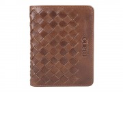 Портмоне для кредитных карт Mano Don Luca, натуральная кожа в коньячном цвете, 8,5 х 11 см