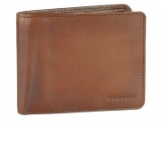 Портмоне BUGATTI Domus, с RFID защитой, коньячный цвет, натуральная воловья кожа, 12х1,5х9,2 с