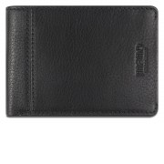 Бумажник Mano Don Montez, натуральная кожа в черном цвете, 12,8 х 9 см