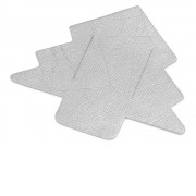 Новогодняя бирка для пледов Елочка, серебристый