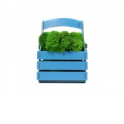 Композиция Корзинка со мхом, синий