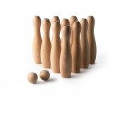 Набор для игры в боулинг VIZA, натуральный