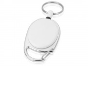 Ретрактор Слип с кольцом, белый/серебристый