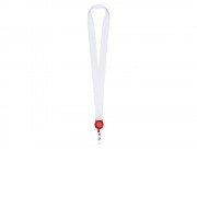 Ланъярд 2,5 см с ретрактором, красный