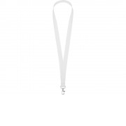 Ланъярд из RPET с карабином, белый