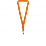 Ланъярд из RPET с клипом, оранжевый