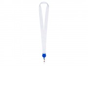 Ланъярд 2,5 см с ретрактором, синий