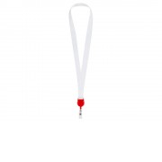 Ланъярд 2 см с ретрактором, красный