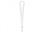 Ланъярд 2,5 см с ретрактором, белый
