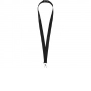 Ланьярд с карабином и замком безопасного разрыва, черный