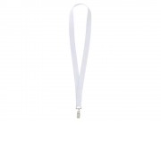 Ланъярд из RPET с клипом, белый