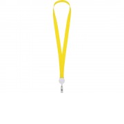 Ланьярд с ретрактором, желтый