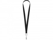 Ланьярд с ретрактором, черный