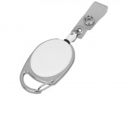 Ретрактор с клипом, белый/серебристый