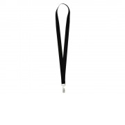 Ланъярд из RPET с клипом, черный