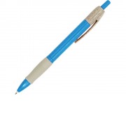 Ручка шариковая HANA из пшеничного волокна, бежевый/голубой