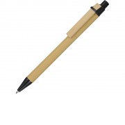 Ручка шариковая Salvador, натуральный/черный, черные чернила