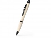 Ручка шариковая LIKA из пшеничного волокна, бежевый/черный