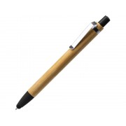 Ручка-стилус шариковая NAGOYA с бамбуковым корпусом, натуральный/черный