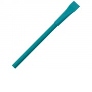 Ручка картонная с колпачком Recycled, бирюзовый