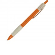 Ручка шариковая HANA из пшеничного волокна, бежевый/апельсин