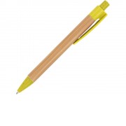 Шариковая ручка STOA с бамбуковым корпусом, желтый