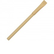 Ручка картонная с колпачком Recycled, натуральный