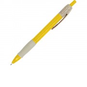 Ручка шариковая HANA из пшеничного волокна, бежевый/желтый