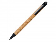 Шариковая ручка Midar из пробки и пшеничной соломы, черный