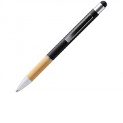 Ручка-стилус металлическая шариковая OLTEN, черный